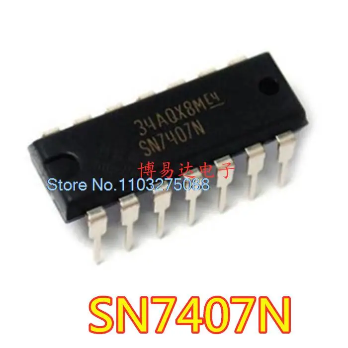 

10 шт./партия SN7407N DM7407N / DIP14
