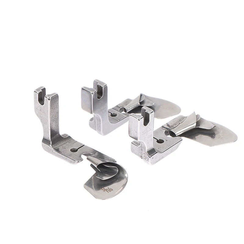 

1PC 1/8 3/16 1/4 Industrial Sewing Machine Curved Hemming Steel Pull Tube Silk Chiffon Skirt Crimper Device Hemming Foot New
