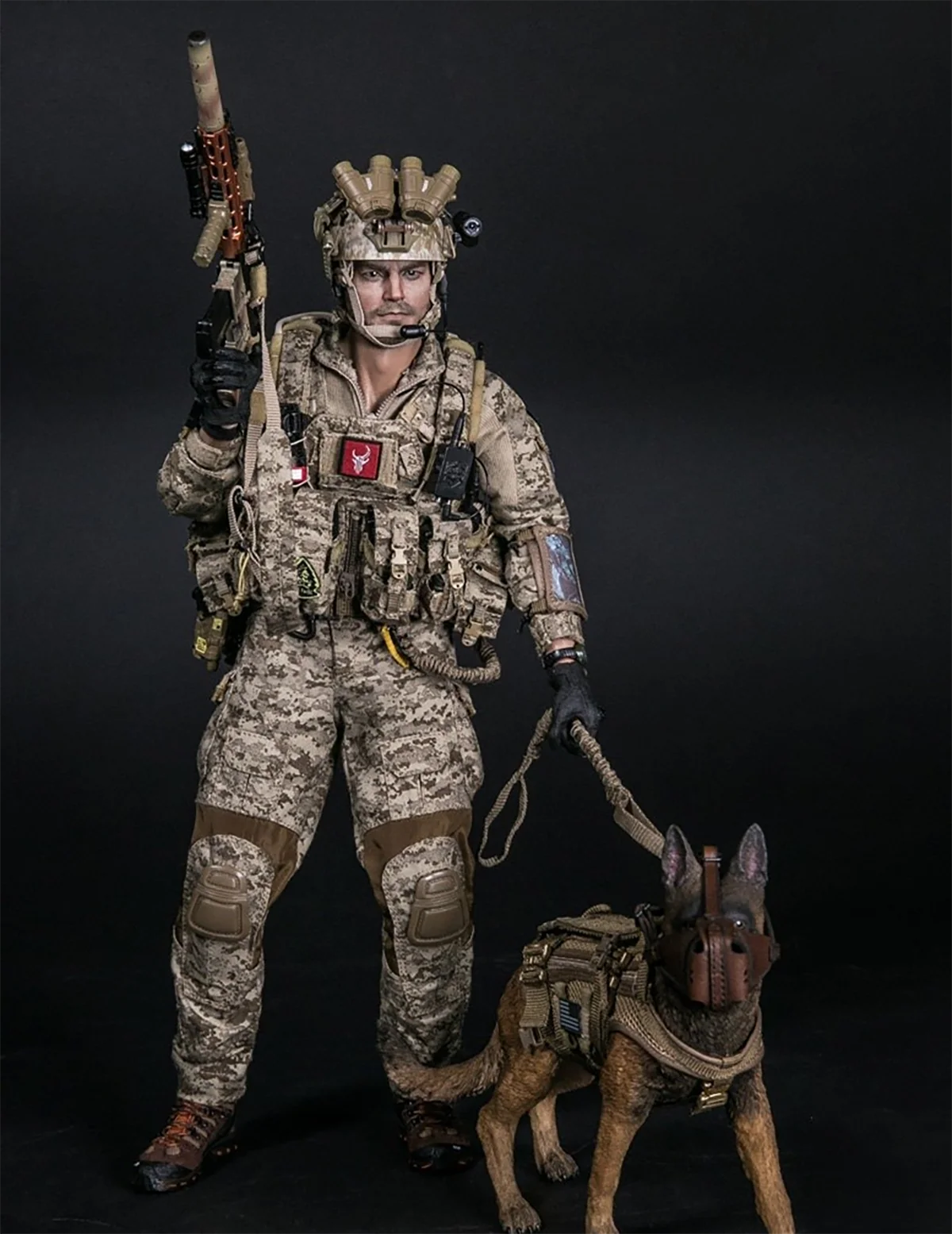 DAMTOYS 78040 1/6 K9 команда Member Seal Navy Специальные операции DEVGRU ручка в Афганистане