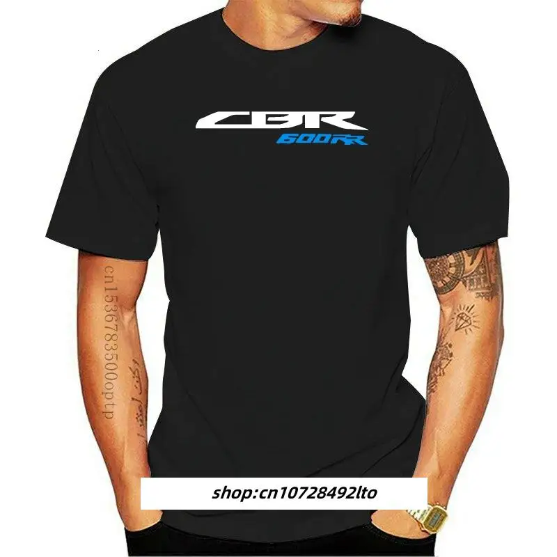

Новые мужские футболки мода 2023 CBR600RR логотип Футболка CBR 600 RR Мужская черная футболка Размер M, L, XL футболки