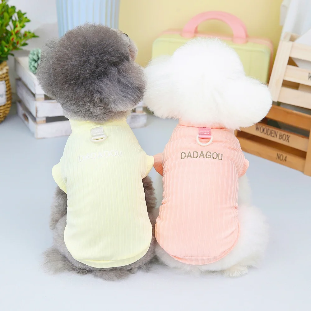 

Small Dog Vest Summer Spring Cat Fashion Designer Pullover Pet Cute Soft Shirt Puppy Sweet Clothes Maltese Chihuahua Yorkshire