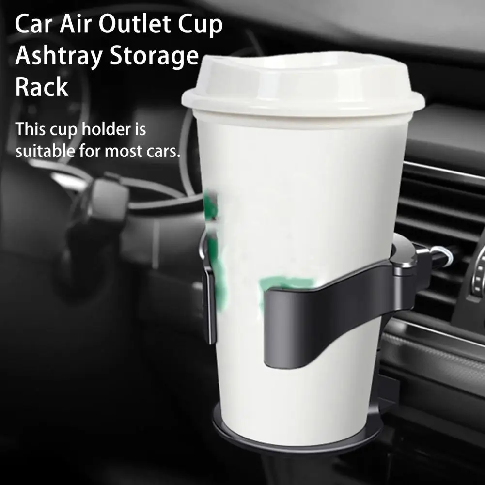 

Car Cup Rack 1 Set Practical Anti-slip Mat Stable Structure Outlet Water Cup Ashtray Holder Rack Auto Accessories