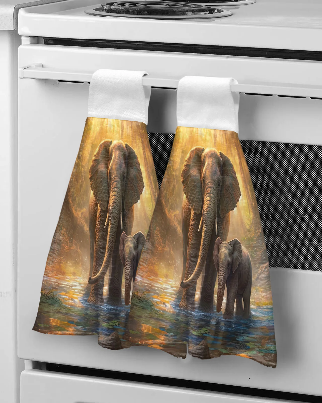 S Bathroom Hanging Cloth Microfiber Quick Dry Cleaning Cloth Kitchen Towel