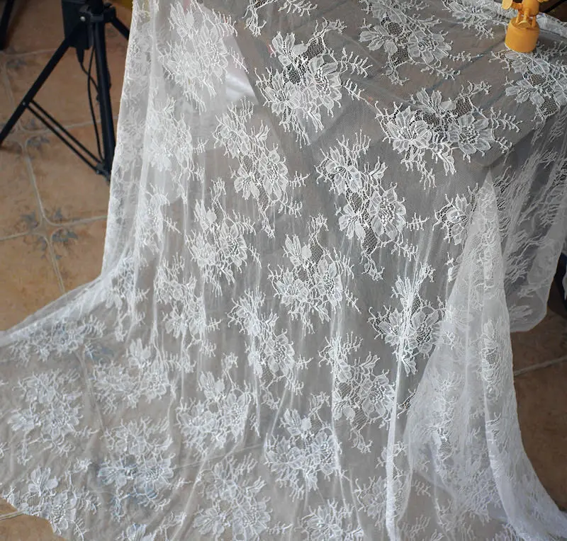 1 ярд цена мягкая приятная для кожи неэластичная кружевная ткань сетчатая с