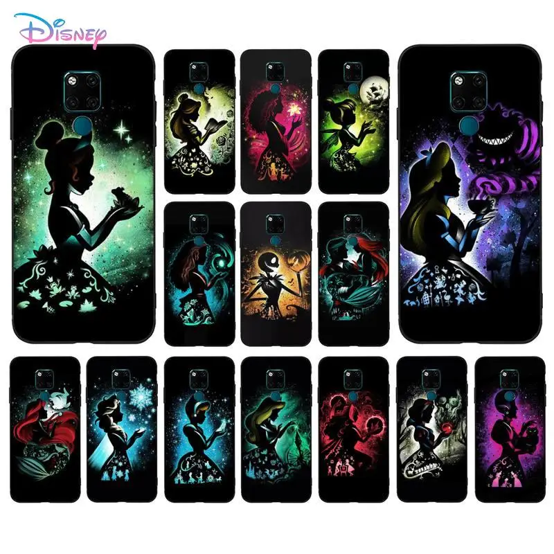 

Disney Cartoon Princess Phone Case for Huawei Mate 20 10 9 40 30 lite pro X Nova 2 3i 7se