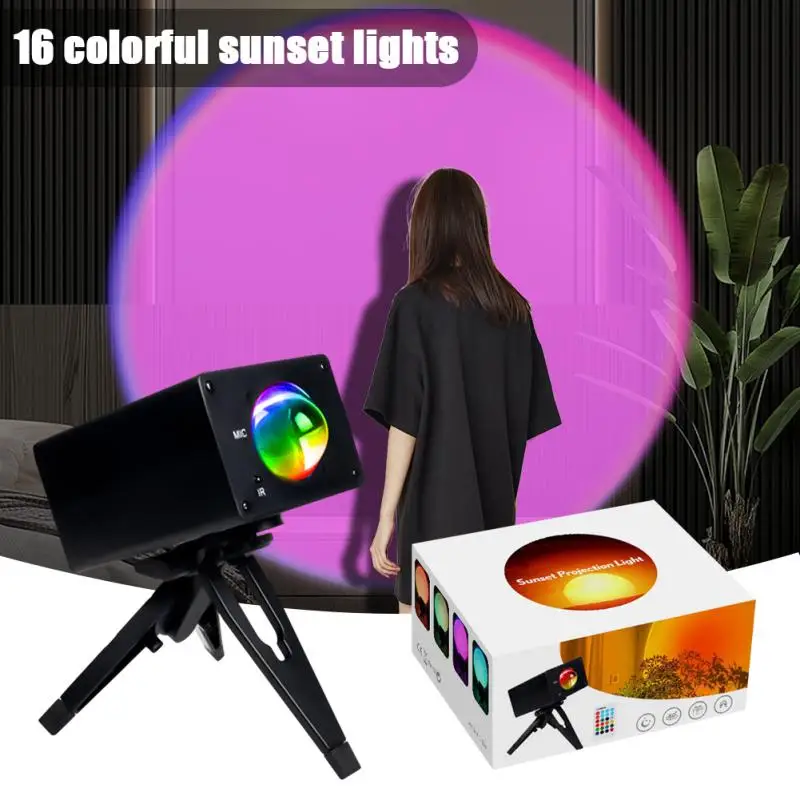 

Lamp Rainbow Projector Night Light Projection Led Desk Lamp for Bedroom Atmosphere Rainbow Lamp Decoration Light