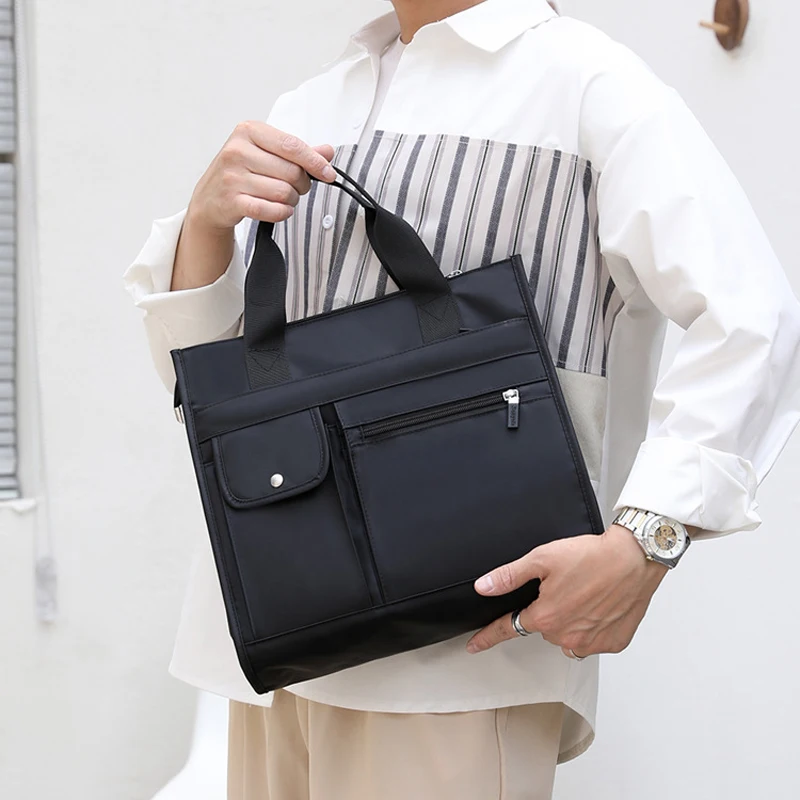 briefcase bag for women men file bag for document a4 big