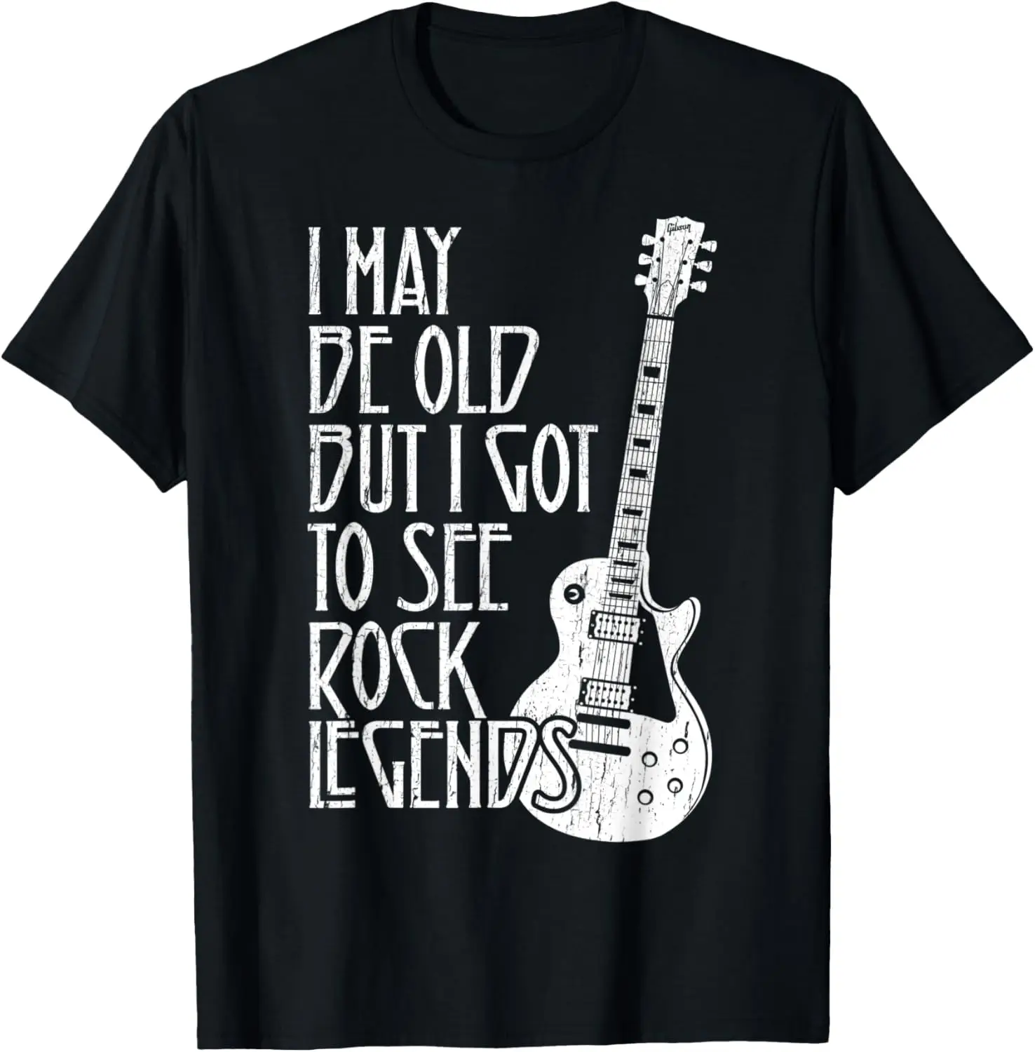 Крутые гитарные ленты. Футболка Я могу быть старим но я буду увидеть Rock Legends.
