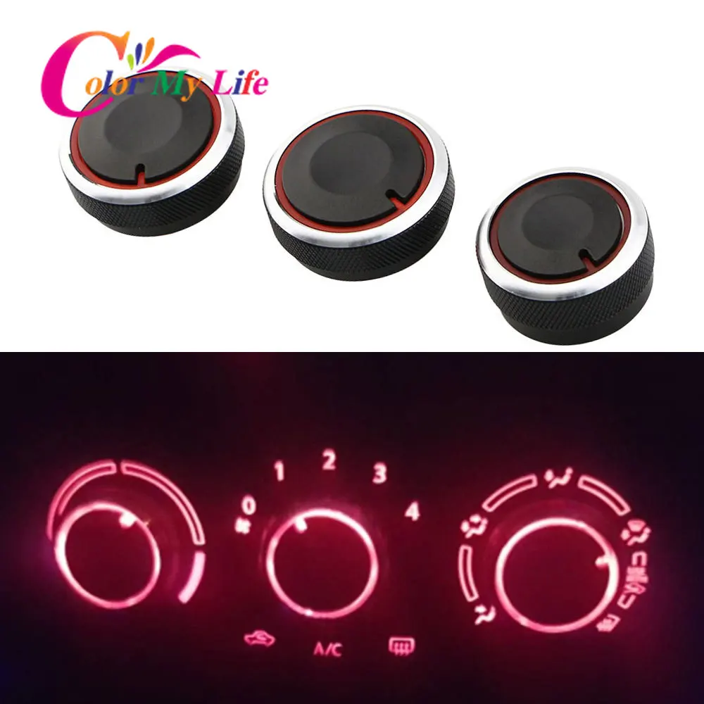 

Color My Life Air Conditioning Knob AC Knob for Hyundai Verna Car Air Conditioning Heat Control Switch Knobs Aluminum Alloy