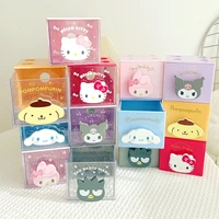 kawaii hello kitty stationery glitter overlay drawer box tape cotton swab dustproof stitching cartoon storage box jewelry box