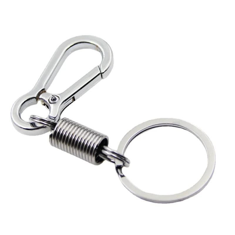 

Spring Keychain Climbing Hook Car Keychain Strong Carabiner Shape Keychain Zinc Alloy Keychain Chain Vintage Rings Accessories