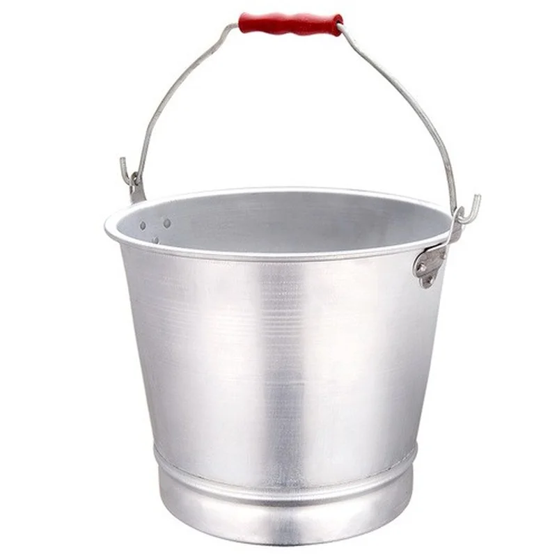 

Thickened Aluminum Carrying Barrel Aluminum Barrel round Barrel Household Hand Bucket Carrying Barrel Aluminum Bucket with Lid