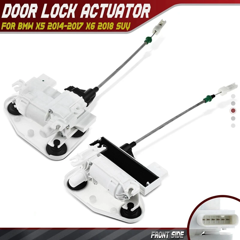 

2PCS Car Front Left & Right Lock Bowden Cable For BMW F15 F16 F85 X5 2014-2017 X6 2018 51207419839 51207419840 Auto Supplies