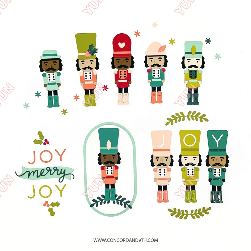 Новинка 2024 металлический штамповочный гайковерт Joy штампы трафареты домашний