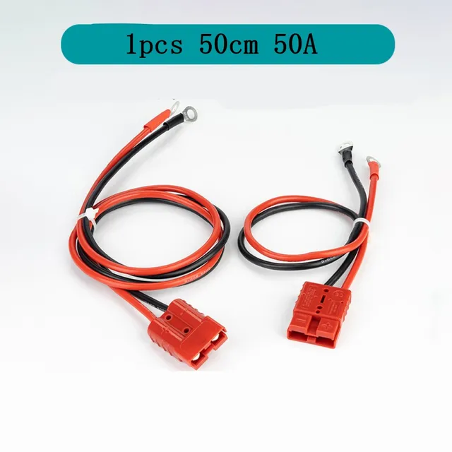 Connettore Batteria CESFONJER 50A 600V | Con Cavo O-Ring 10 AWG | Spina A Sgancio Rapido Per Carrelli Elevatori, Solare - Foto 5