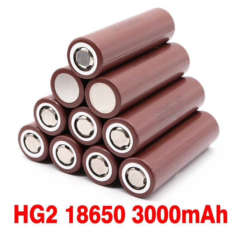 

Original HG2 18650 3.7V 3000mAh Battery 18650 HG2 3.6V Discharge 20A Dedicated for Power Rechargeable