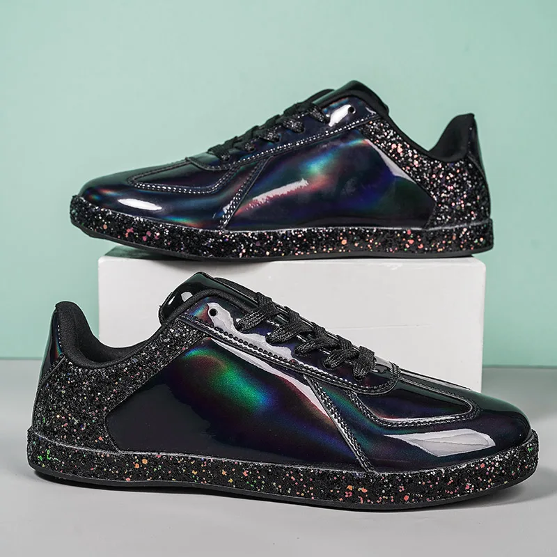 Женские кроссовки для улицы черные фиолетовые прогулочная обувь весенние