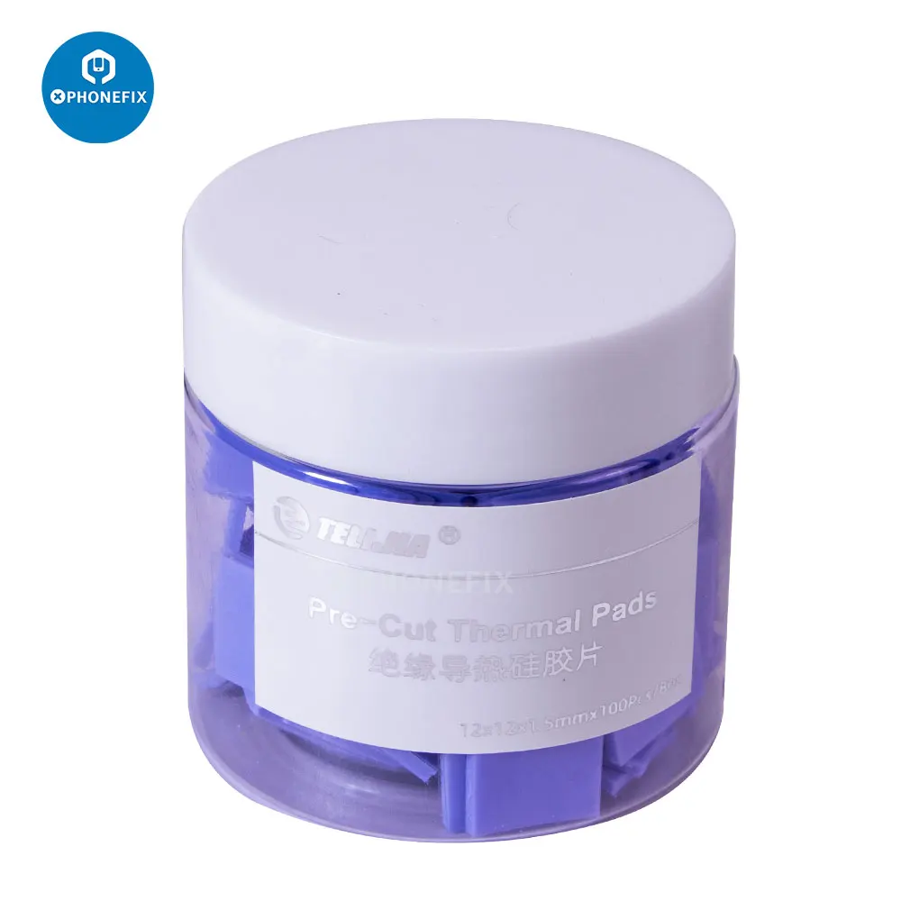 

100 шт. 2UUL предварительно отрезанные термопрокладки для детской материнской платы IC Chip NAND CPU GPU Coling теплопроводящие инструменты из силикагеля