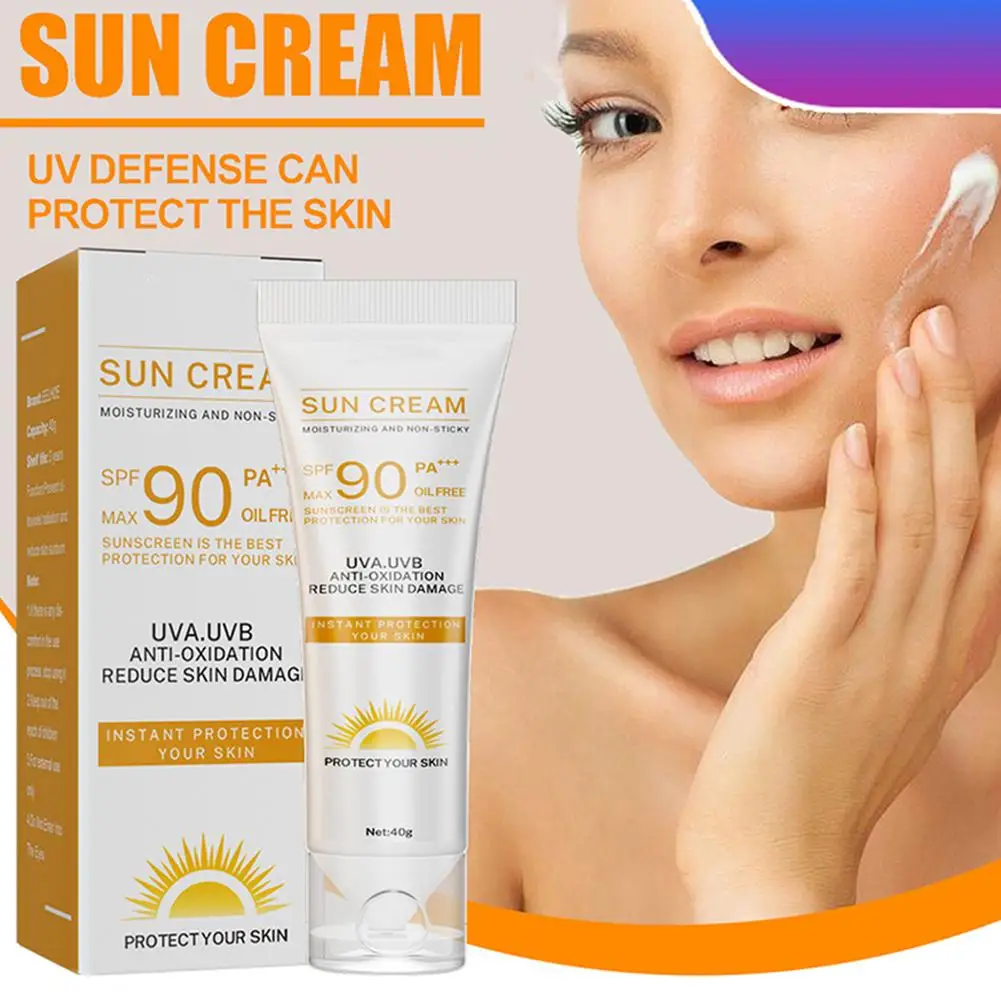 

40g Facial Body Sunscreen Whitening Cream Sunblock Skin Anti-aging Oil-Control Moisturizing SPF 90 Sunscreen Sun Protection