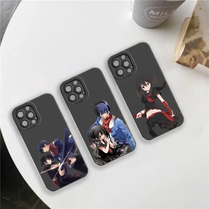 

Japan anime akame ga kill Phone Case For iPhone 13 12 11 Pro MAX Mini X XS XR 7 8 Plus Camera Lens Liquid Silicone