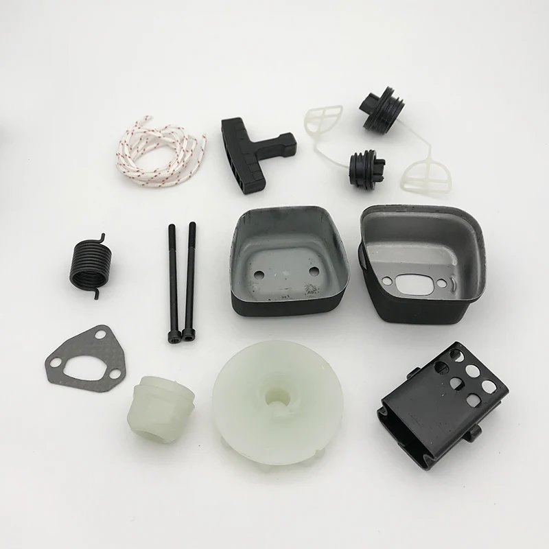 HUNDURE Exhaust Muffler Bolt Gasket Pulley Fuel Oil Cap Kit For HUSQVARNA 137 137E 142 142E Chainsaw Replacement Parts