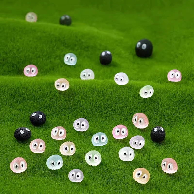 

Mini Glow-in-the-dark Small Coal Ball Toy Animation Simulation Character Dust Elf Cartoon Black Charcoal Small Decoration