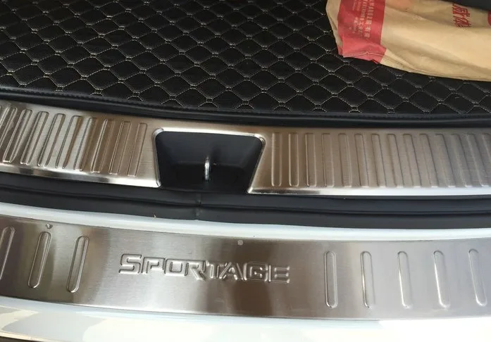 

For KIA sportage 2013-2016 stainless stee trunk threshold guard Luggage compartment door sill guard anti-scratch car accessories