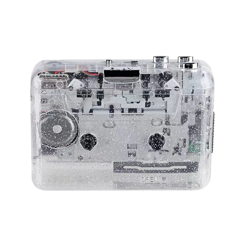 

USB Cassette Capture Radio Player Portable USB Cassette Tape to MP3 Converter Capture Audio Music Player Tape Cassette Recorder