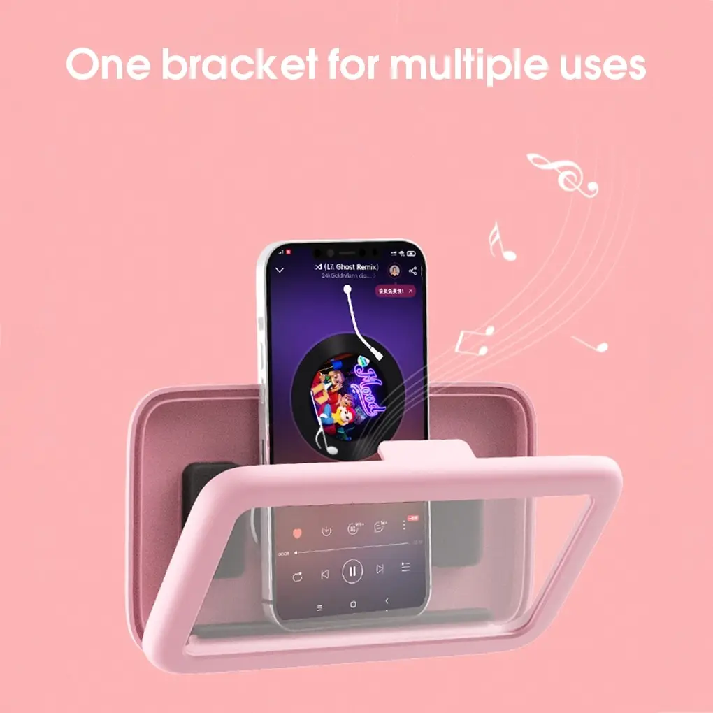 

Phone Case Bath Wall Mounted Holder Waterproof Phones Storager Sealed Touchable Organizer Travel Portable Decor