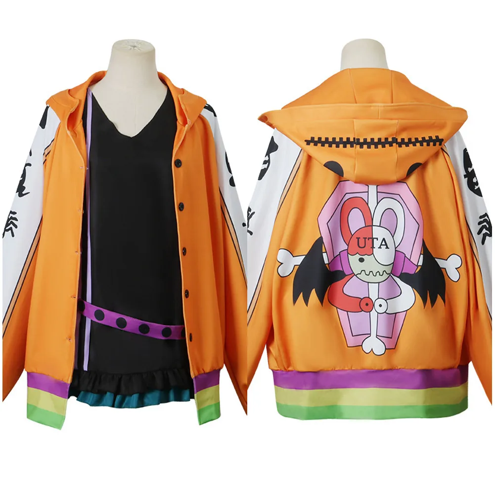 

Movie One Piece Red UTA Cosplay Costume Outfits Halloween Carnival Suit