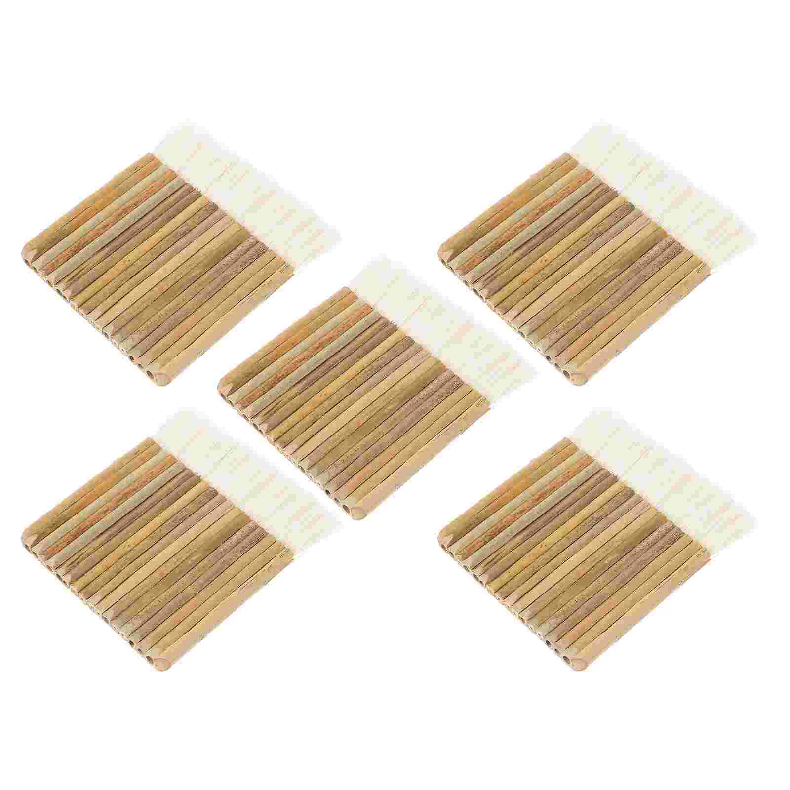 

5pcs Drawing Brushes Wooden Brushes Multihead Bamboo Brushes Watercolor Brushes Craft supplies