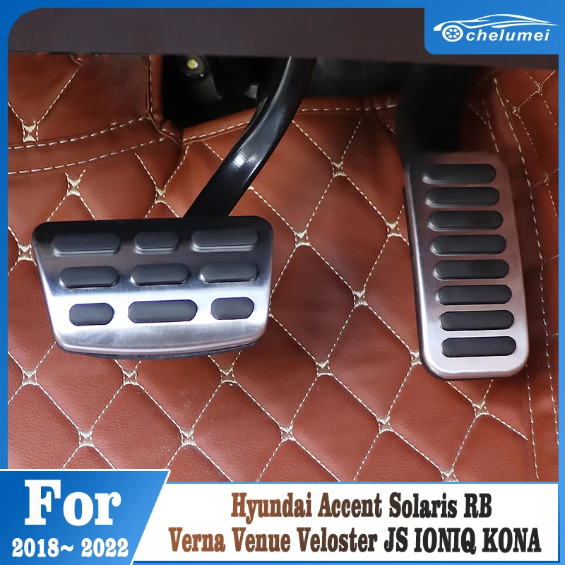 

Car Styling Accelerator Brake Pedal For Hyundai Accent Solaris RB Verna Venue Veloster JS IONIQ KONA 2018-2022 AT/MT Accessories