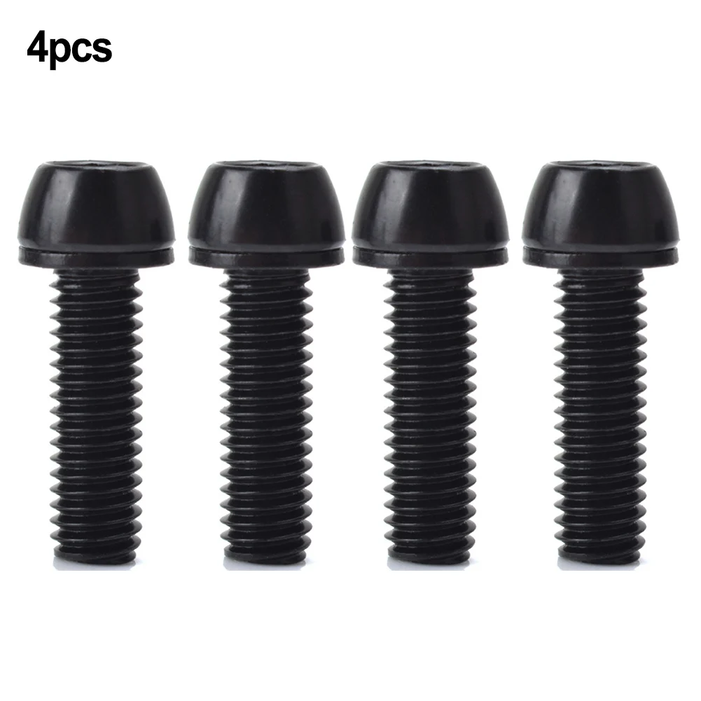 

4pcs M5x20mm M6x20mm Bike Stem Screws Spacers MTB Bike Bicycle Steering Handlebar Stem Screw Bolts Cycling Accessories Parts