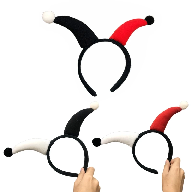 Ободок для волос в виде клоуна на Хэллоуин готический обруч злого демона форме