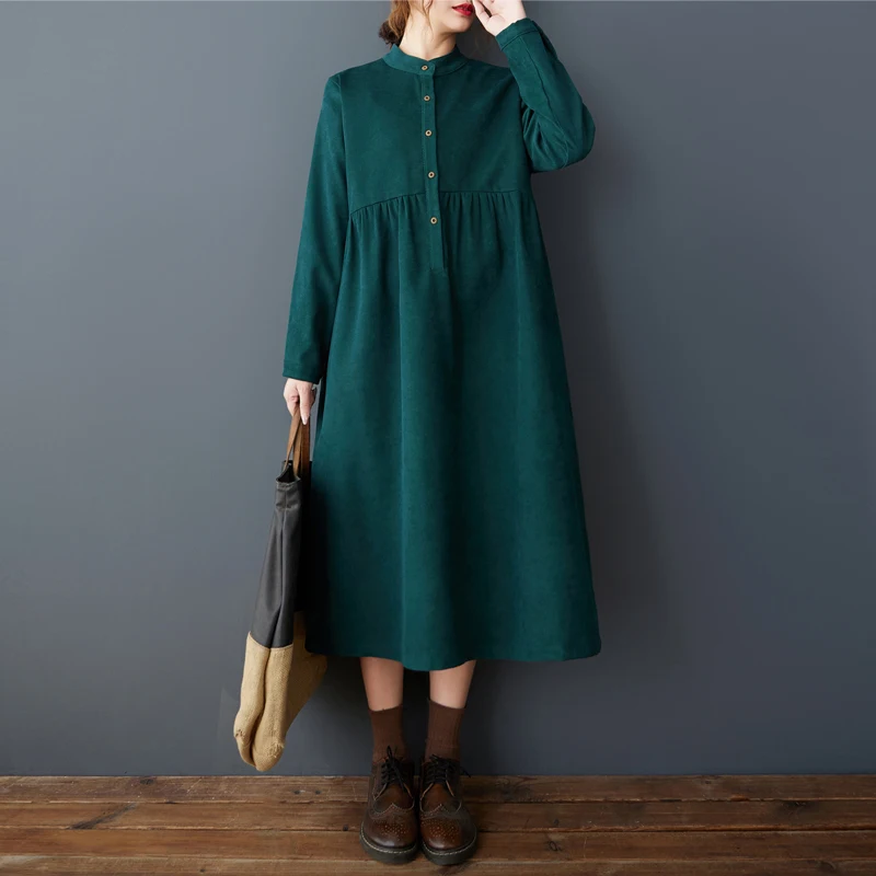 2024 весенне-осеннее теплое художественное шлифованное утягивающее платье миди