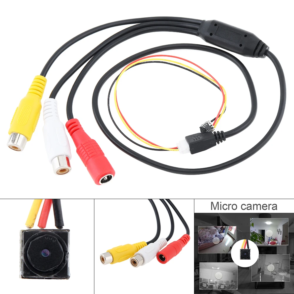 

Миниатюрная Регулируемая мини-камера видеонаблюдения HD 1000TVL 1280x960 1/3 дюйма с CMOS-датчиком и объективом 4,3 мм, цветная камера для мониторинга за...