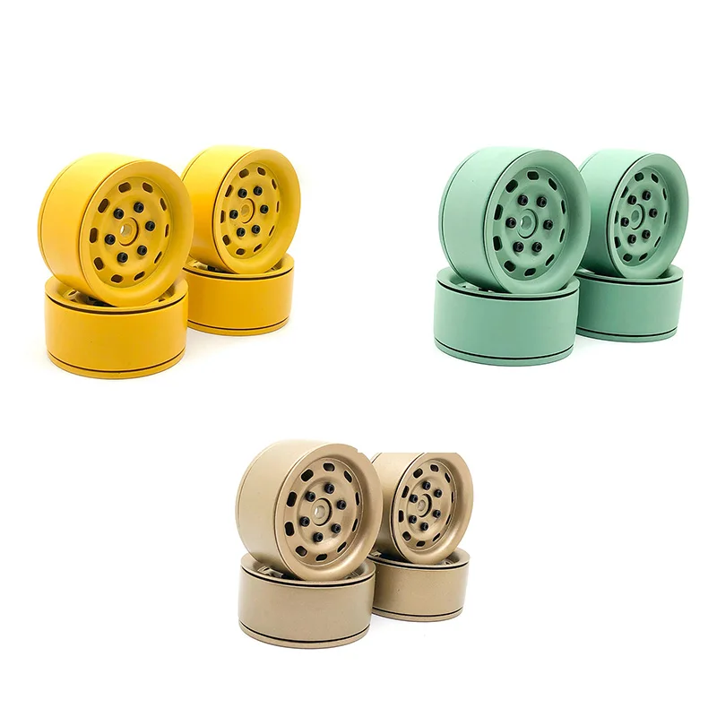 

4PCS Metal 1.9 inch Wheel Rim for 1/10 RC Rock Crawler Traxxas TRX-4 D90 D110 Defender Axial SCX10 90046 90047