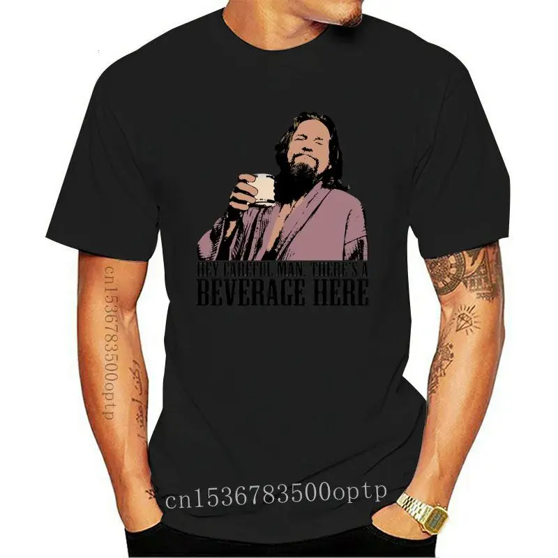 

Camiseta Grande de Lebowski para hombre, ropa de Street, 100 algodón, Tshi