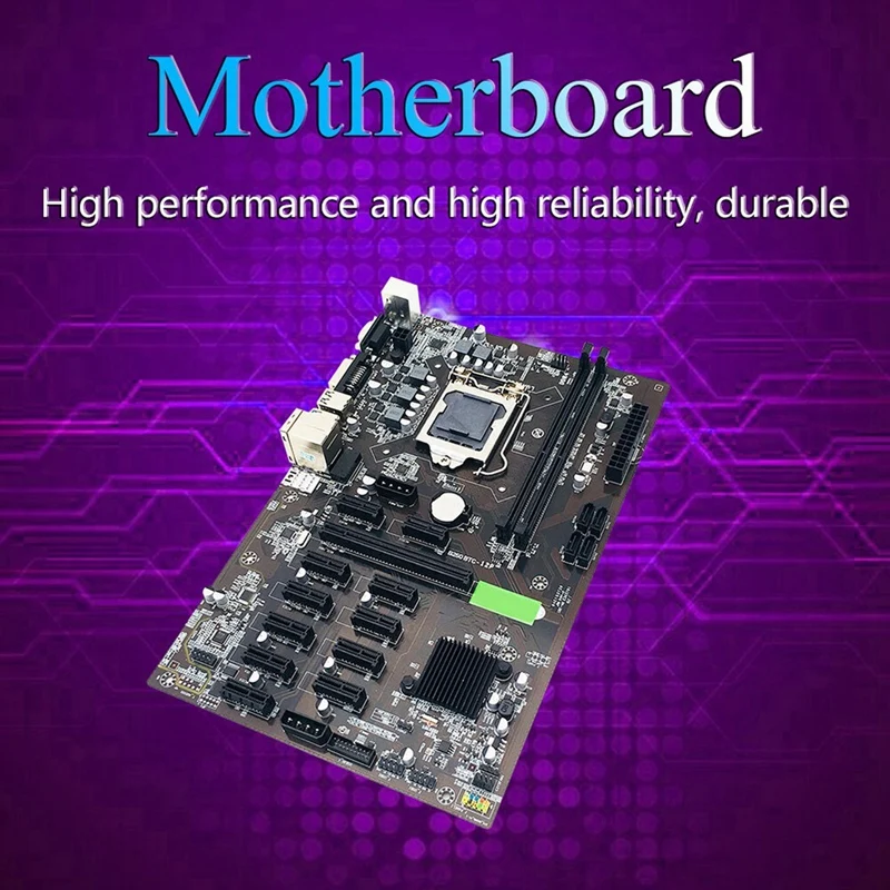 Комплект материнской платы B250 BTC для майнинга PCI-E X16 LGA 1151 DDR4 с охлаждающим