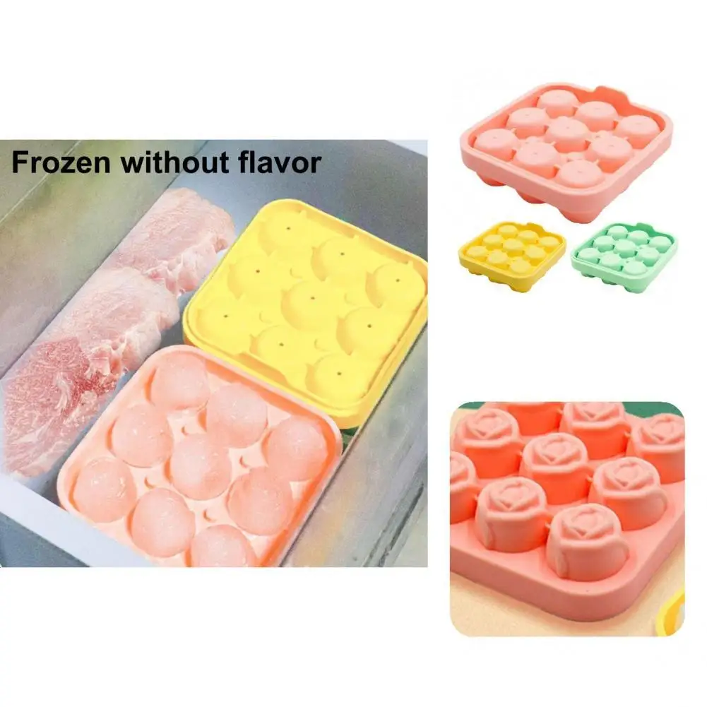 

Ice Making Mould Useful Compact Eco-friendly Large Capacity Ice Making Mould for Freezer Ice Cube Tray Ice Mold