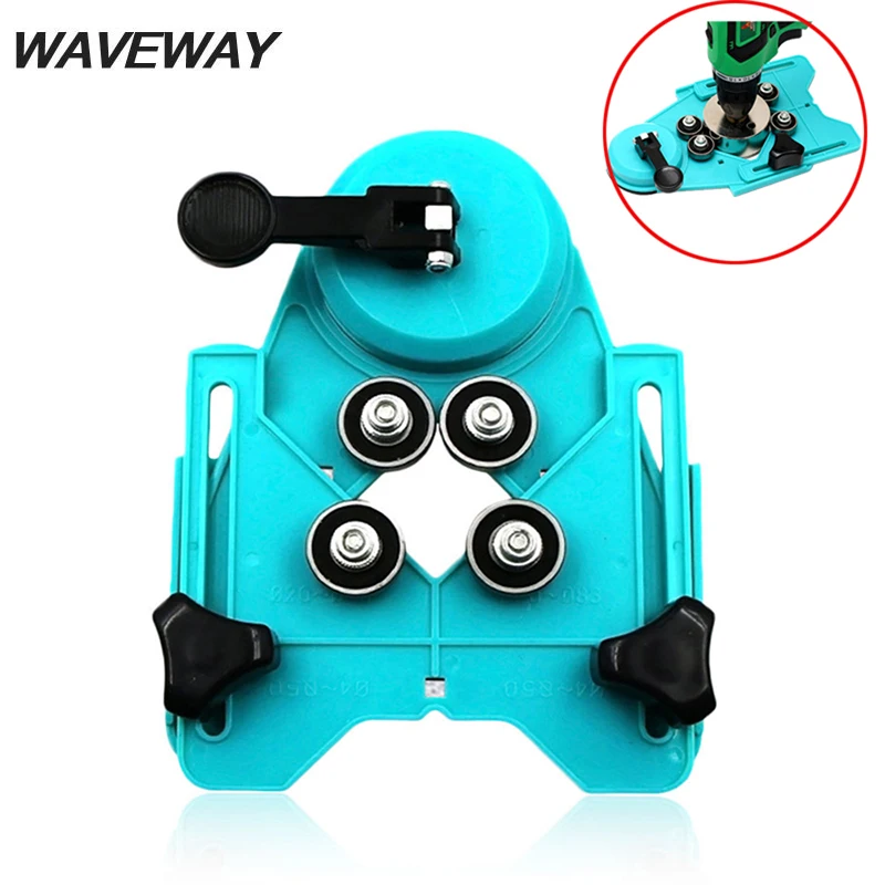 

Adjustable 4-83mm Diamond Opening Drill Bit Tile Glass Hole Locator Saw Core Bit Guide Chuck Positioner With Vacuum Base Sucker
