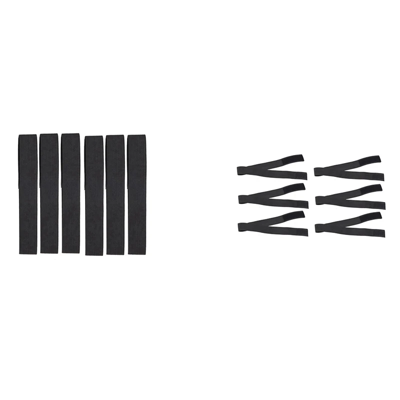 

6 PCS Buckle-Elastic Bands For Sewing Wigs Hair 65Cm/25.6 Inch Length Adjust Wig Strap-Buckle-Elastic Band
