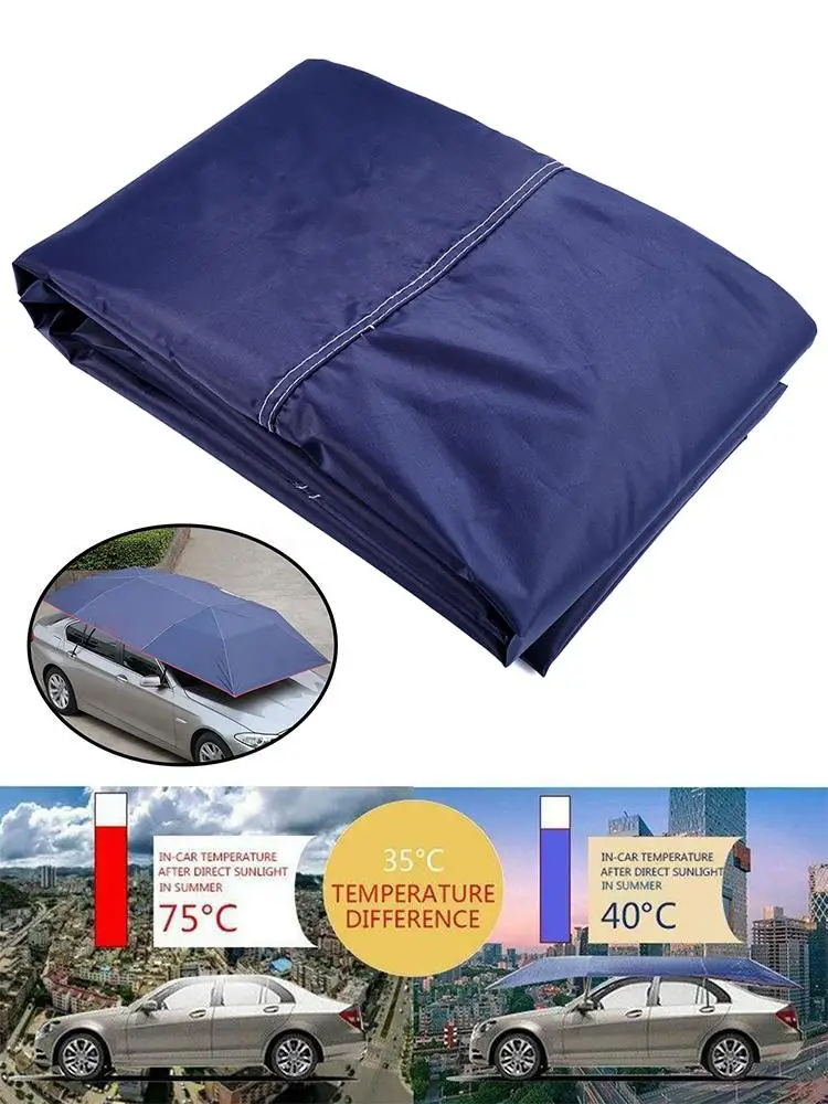 

Car sunshade multicolor tarpaulin 4X2.1M UV protection Oxford cloth umbrella folding car tent