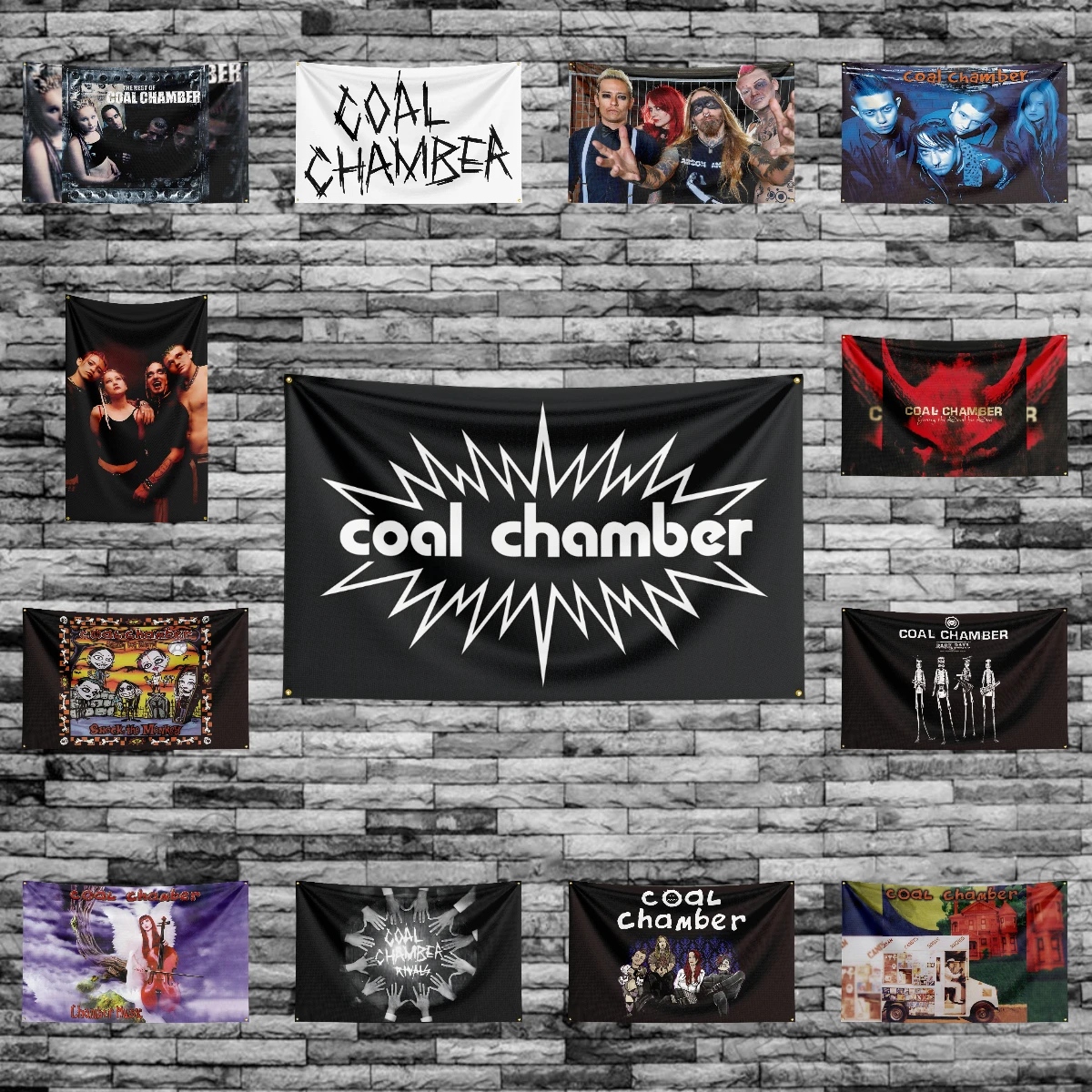 3x5 футов C-Coal Chambers Heavy Rock Band Флаг Полиэстер Цифровая печать Баннер для спальни