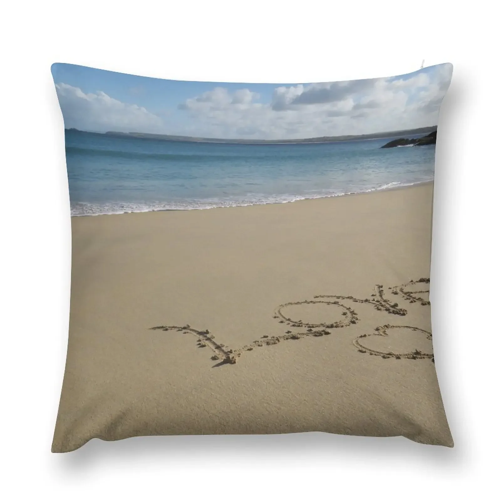 Porthminster Beach in St Ives Cornwall Декоративная подушка Осенняя наволочка Декор подушки