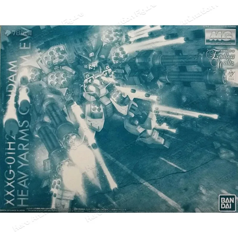 Фото Оригинальный набор для сборки модели Bandai GUNDAM MG 1/100 GUNDAM HEAVYARMS CUSTOM, аниме-фигурка, сборная модель, игрушки, подарки для мальчиков №4