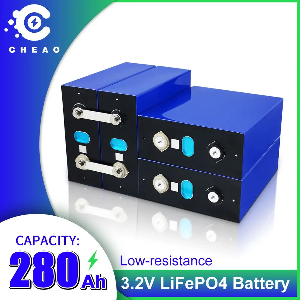 

Класс A 3.2V 280Ah Lifepo4 Батарея DIY 12V 24V 48V 280AH Аккумуляторная батарея Lifepo4 для RV Солнечная система хранения ЕС США TAX FREE