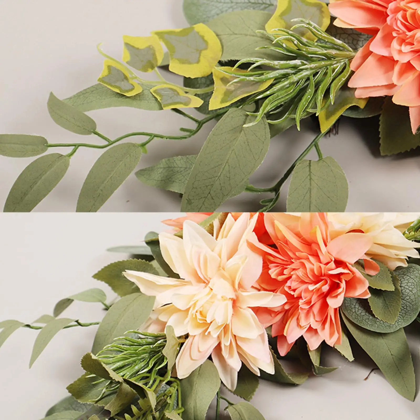 

Искусственные цветы Swag, Центральная гирлянда, искусственные листья, искусственные листья для входной двери, украшение для свадьбы