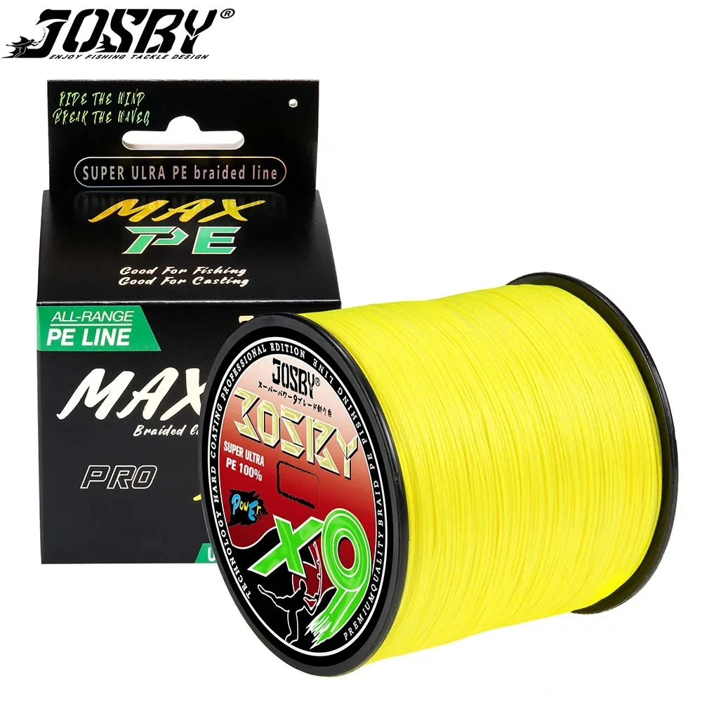 

Плетеная рыболовная леска JOSBY, 9 нитей, 100/300/500/1000 м