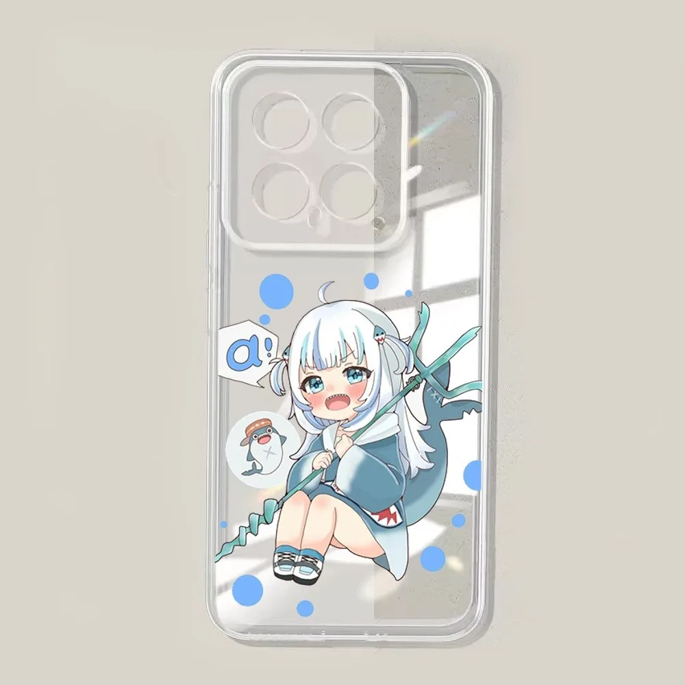 Чехол для телефона с изображением аниме Hololive Gawr Gura Xiaomi 11 Redmi Note 5G 8T 9A 9 10T Note8Pro Note9